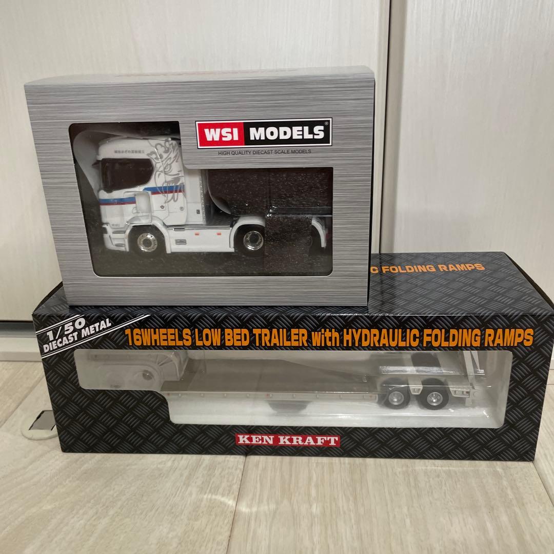 1/50 WSI ケンクラフト 外薗運輸機工 スカニアR 6×2 トレーラセット