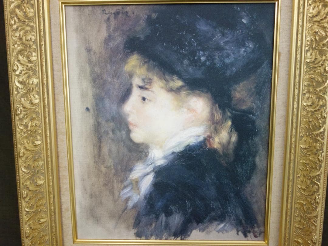 M▽ルノワール ルノアール 複製画 額縁 モデル マルゴの肖像 (37913