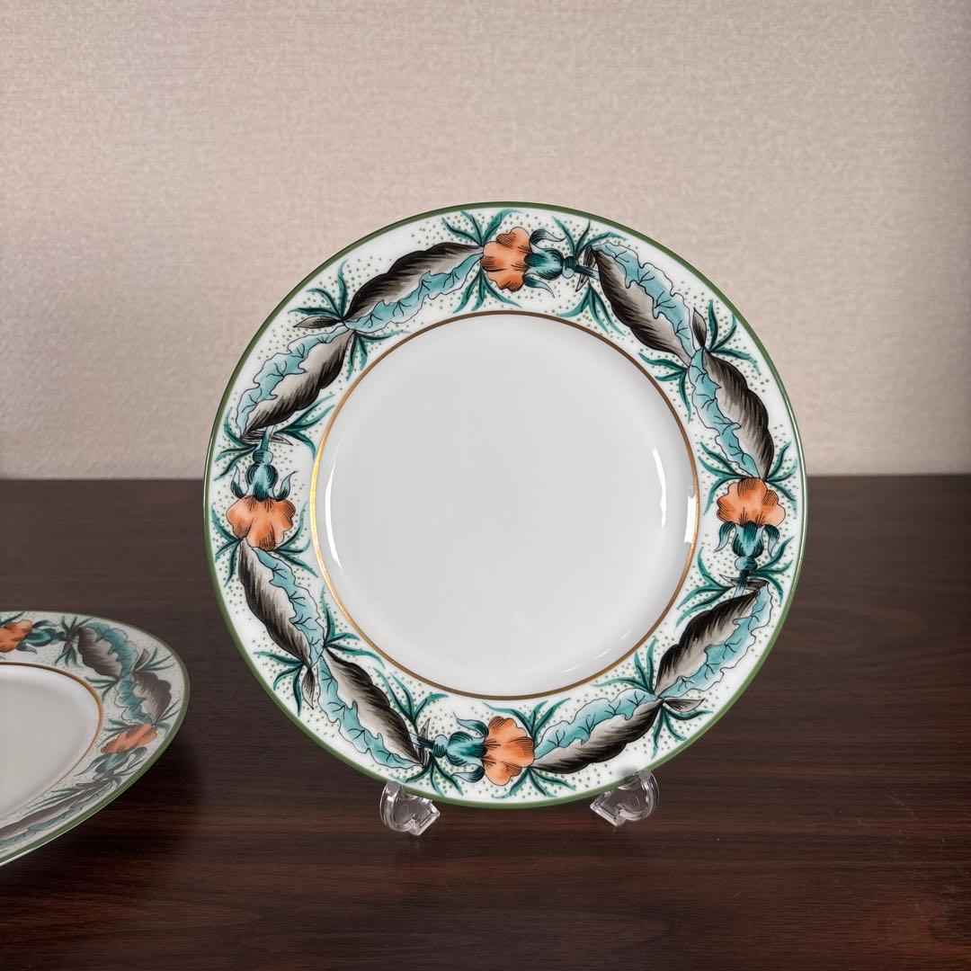 未使用】Limoges Site Corot 手描きプレート 19cm 4枚