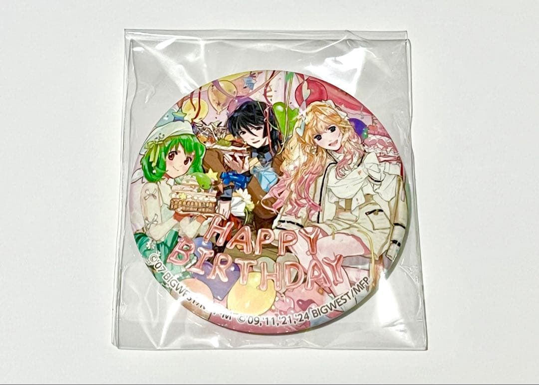即購入可】 マクロス バースデイ 缶バッジ ランカ アルト シェリル