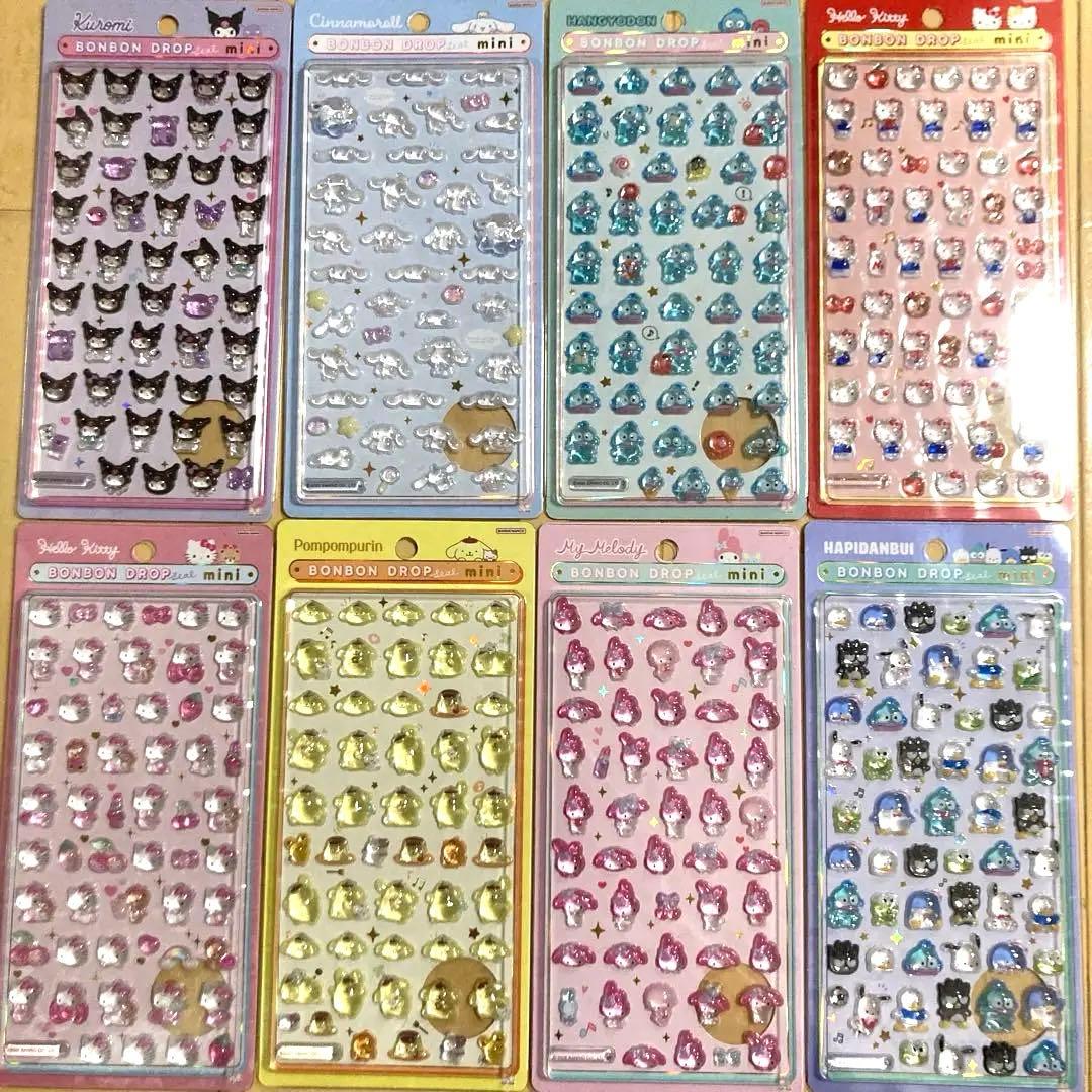 サンリオ ボンボンドロップシール　ミニ　8種セット 楽天市場】サンリオキャラクターズ ボンボンドロップシール 8柄 [M便 1
