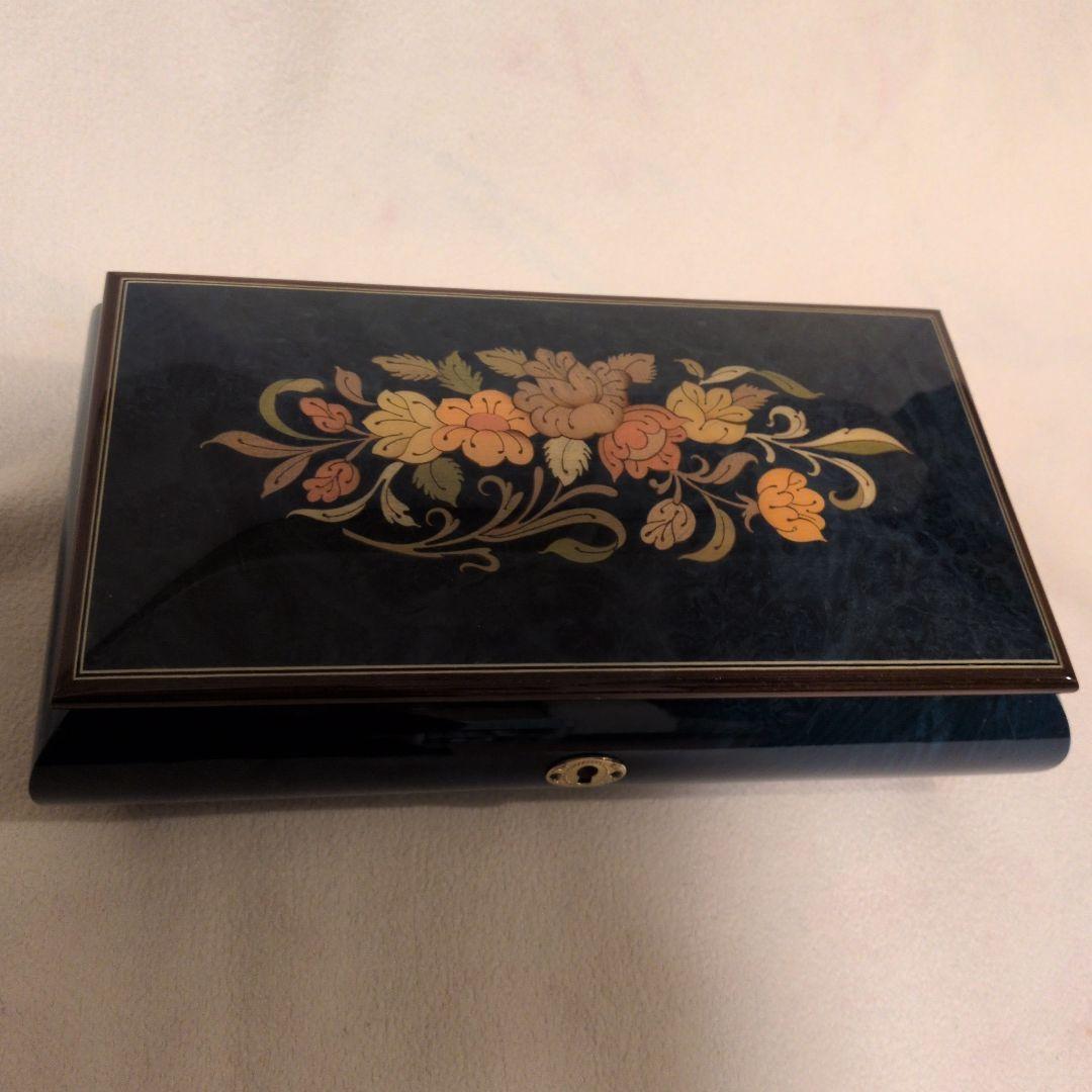 美品 Romance リュージュ社 イタリア製 宝石箱 スイス製オルゴール