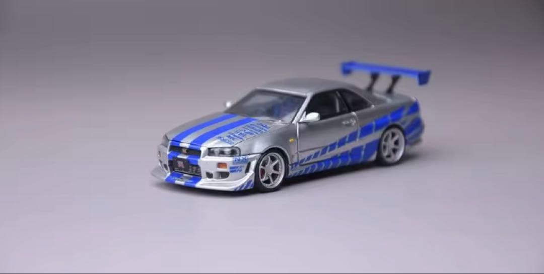 1/64 Focal Horizon スカイライン GT-R BNR34 未開封 Focal Horizon 1:64 Nissan Skyline GT-R R34 V-SPEC-II Bayside Blue
