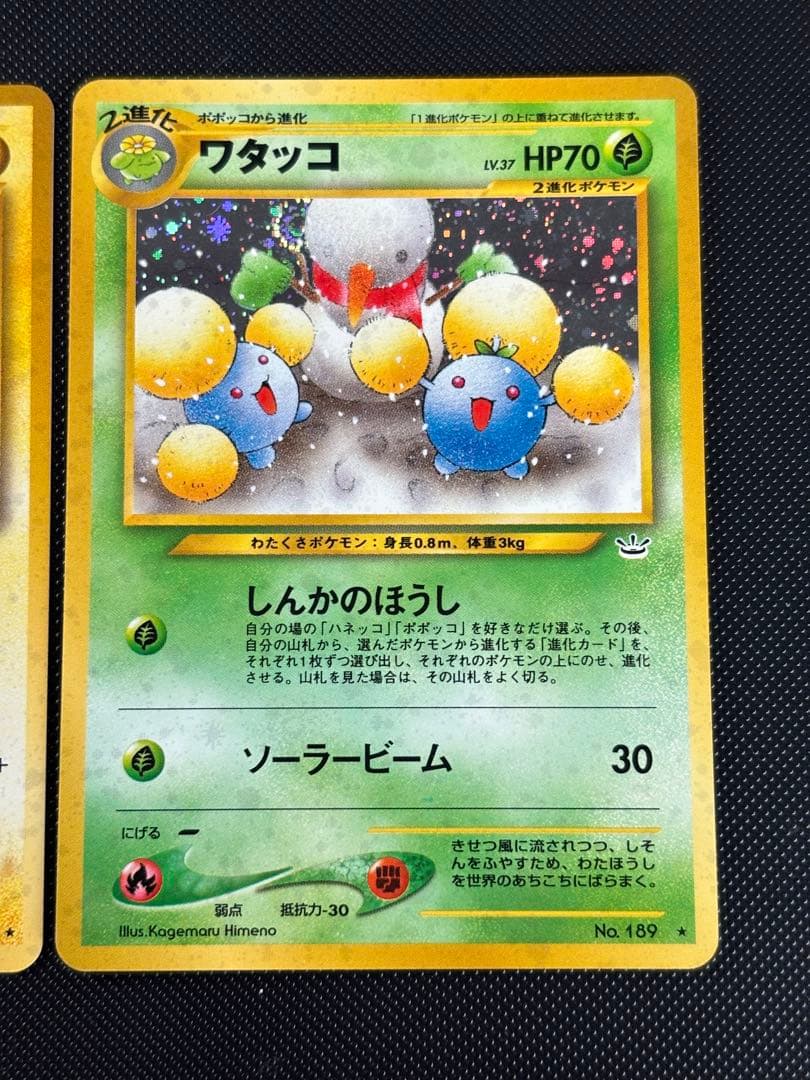 旧裏 極美品 デンリュウ ワタッコ ☆neo 拡張パック第3弾 めざめる伝説