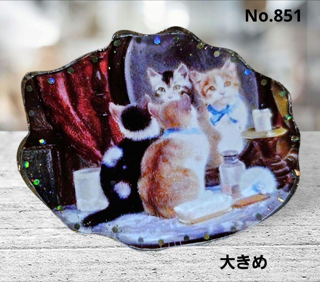 NO.61❤猫 金魚❤仲良くなりたいな~❤レジンヘアゴム｜レジン ヘアゴム