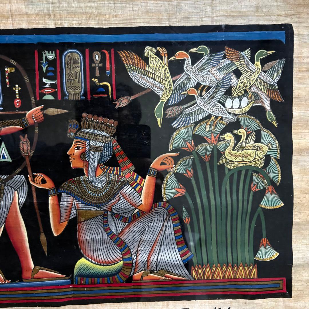 エジプト古代画 パピルス作品 エジプト大美術館 - メルカリ