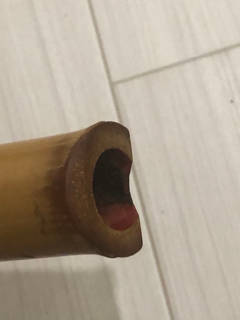 尺八如童銘二印(田中如童) 一尺八寸管