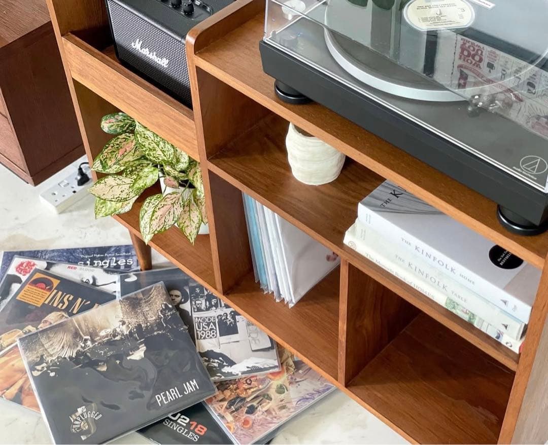 ぽ*ん様 Vinyl Player Record Rack Amazon.com: Huxitocan 3 Tier Record Player Stand Holds Up to 300