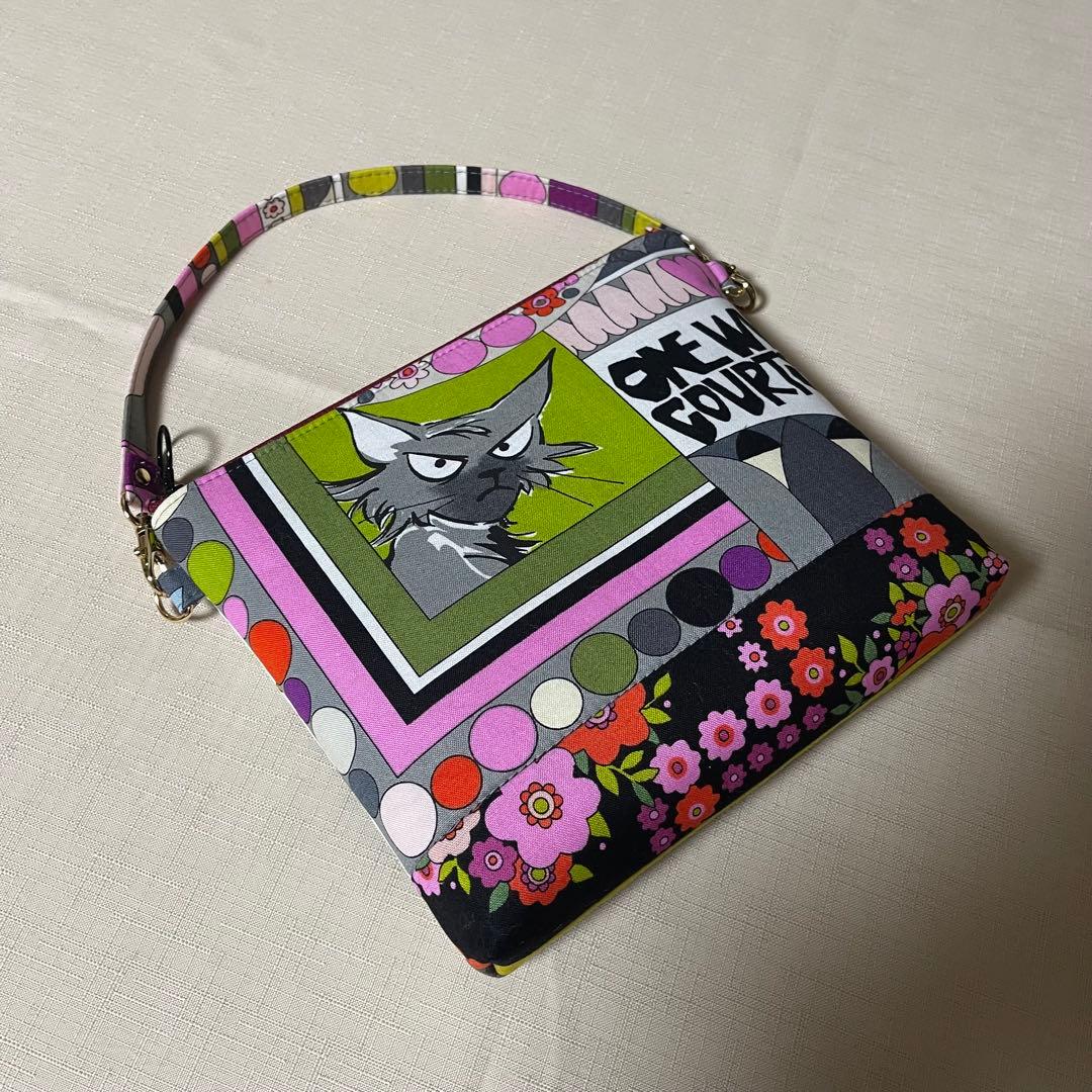 20ファスナーフラットポーチハンドメイド 20ファスナーポーチ②