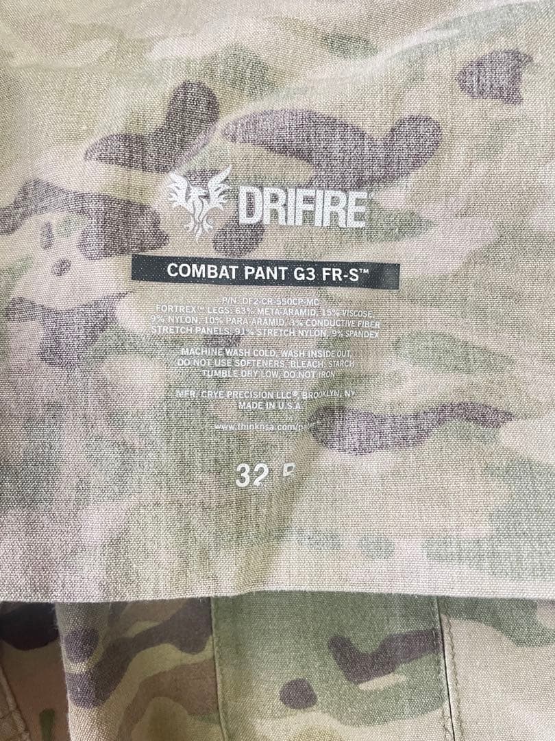 極希少・実物難燃】CRYE PRECISION G3 DRIFIRE FR-S - メルカリ