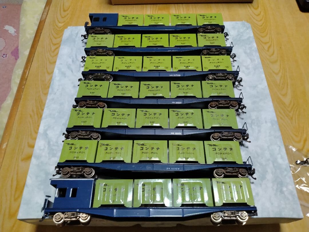 エンドウ HOゲージ コキ・コキフ10000コンテナ車7両 ブラスモデル