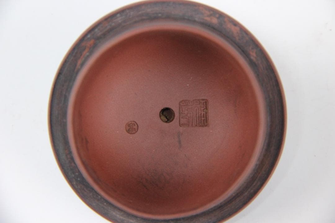 唐物 時代 朱泥 高建芳 銘 紫泥 紫砂壺 宜興 蓋款 FF01-04 - メルカリ