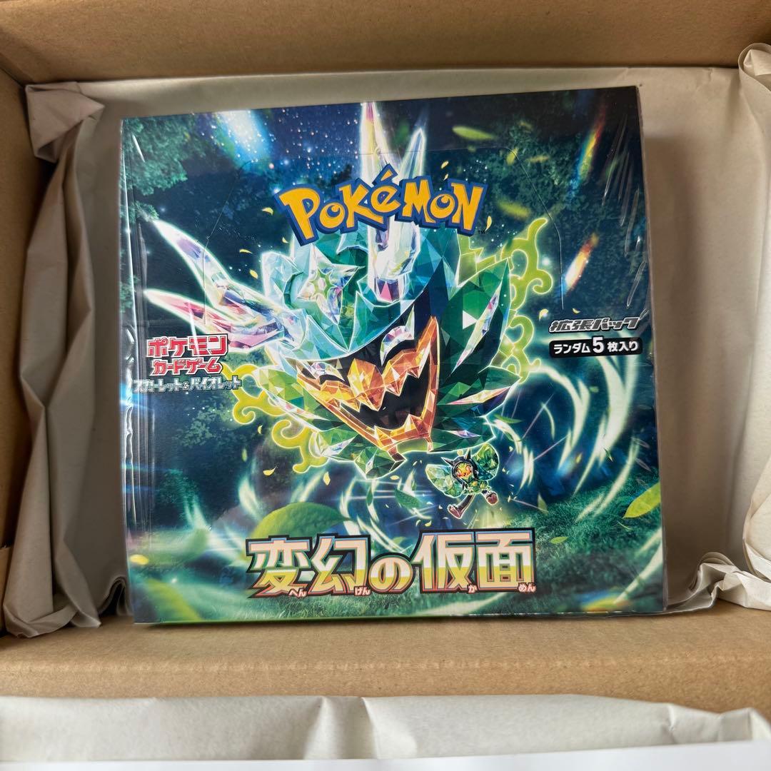 ポケモンカード　変幻の仮面　未開封シュリンク付きBOX ポケモンカードゲーム 変幻の仮面 未開封 シュリンク付き - メルカリ