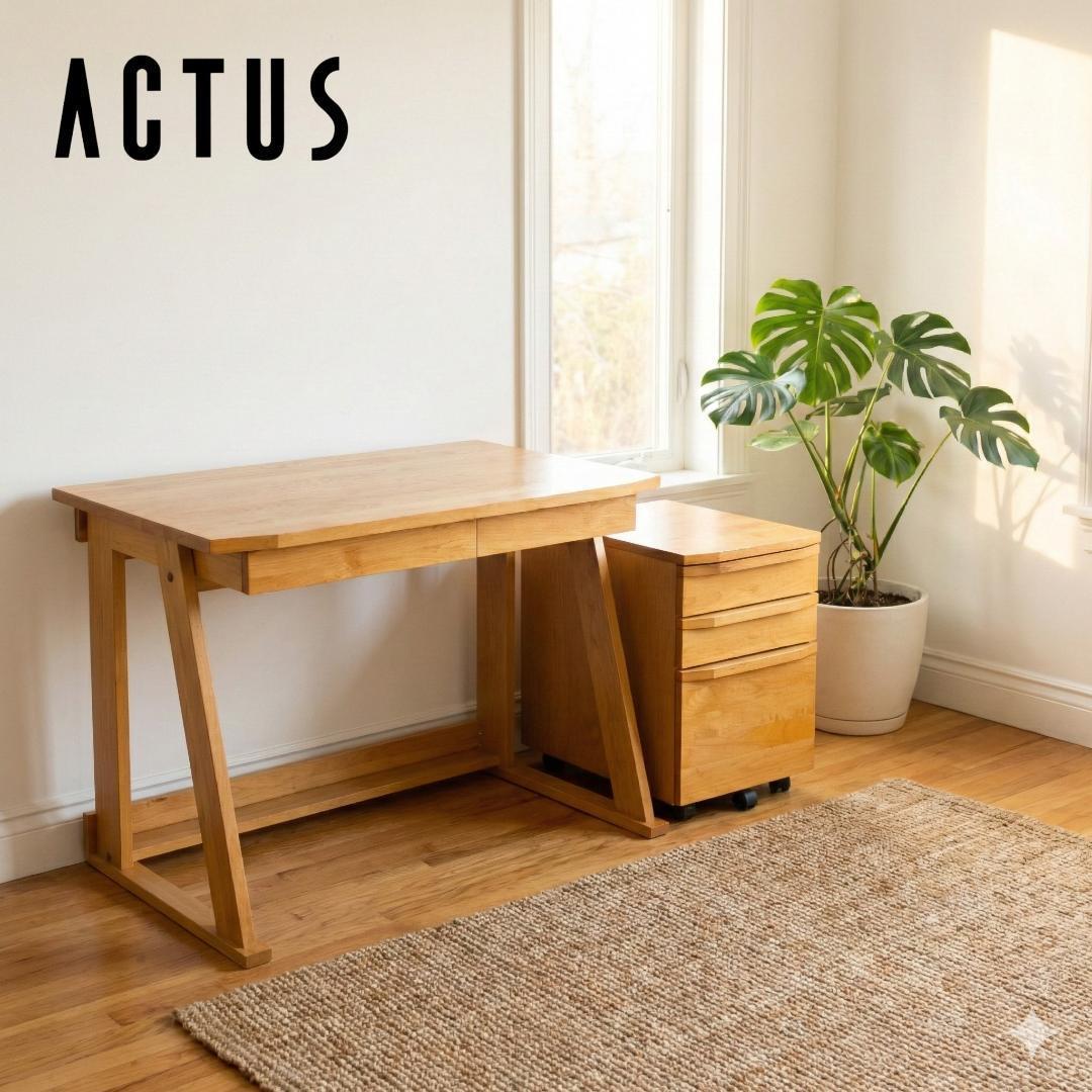 最終価格】ACTUS アクタス REVE リーヴェ デスク 北欧風 キズ有 - メルカリ