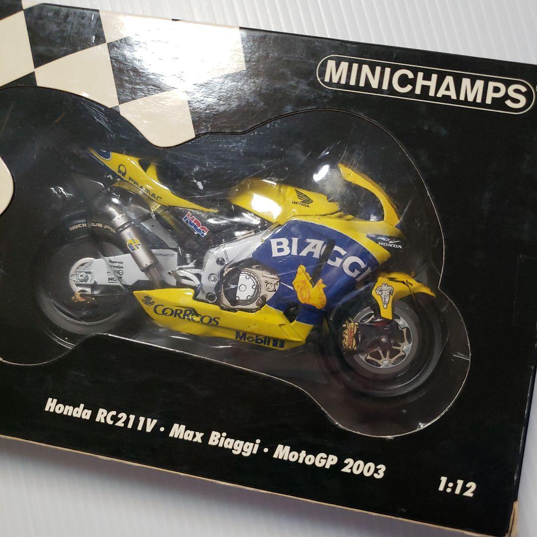 ミニカー MINICHANPS 1/12 HONDA RC211V M.B 2003 Amazon | ミニチャンプス製 1／12 HONDA RC211V