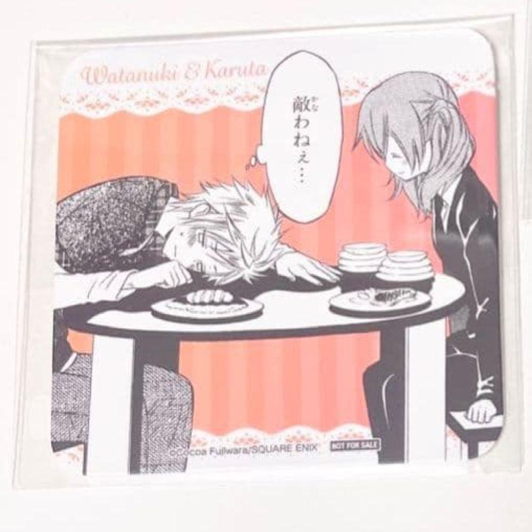 妖狐×僕SS 藤原ここあ コラボカフェ 特典 コースター 渡狸＆カルタ