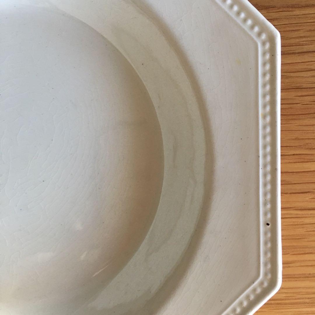 美品 クレイユモントロー オクトゴナル 深皿 スーププレート