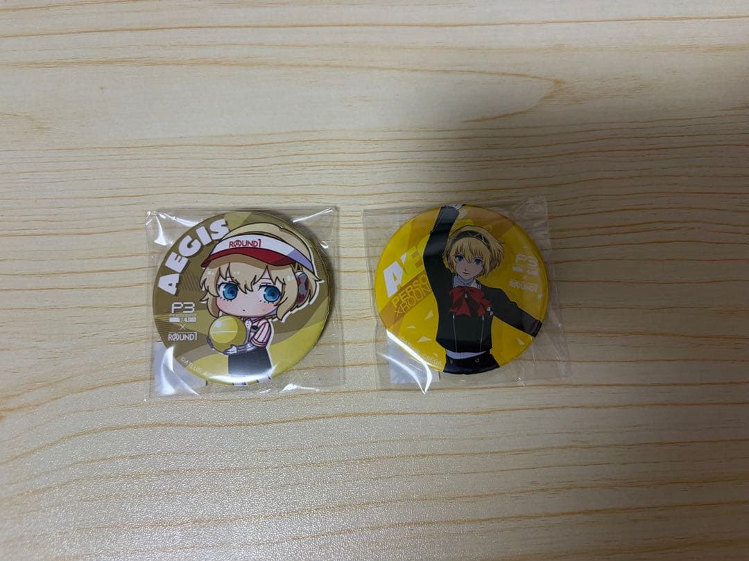 ペルソナ3リロード ラウンドワン 缶バッジ アイギス 2点セット - メルカリ