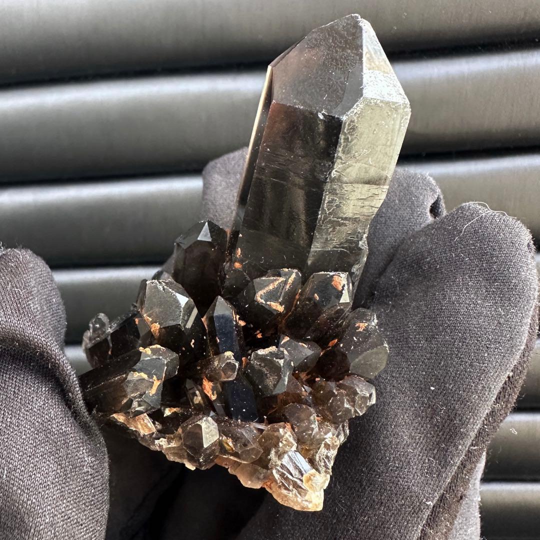最強魔除け】守護石モリオンスモーキークォーツ 原石クラスター 黒水晶