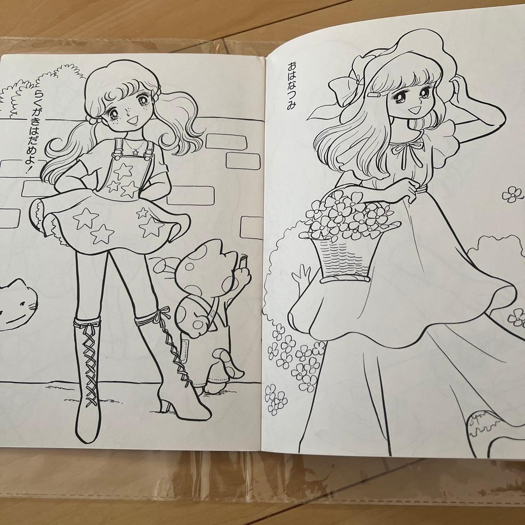 昭和ぬりえ レトロ レア品 未使用 セイカぬりえ 希少 ファニーキャロル