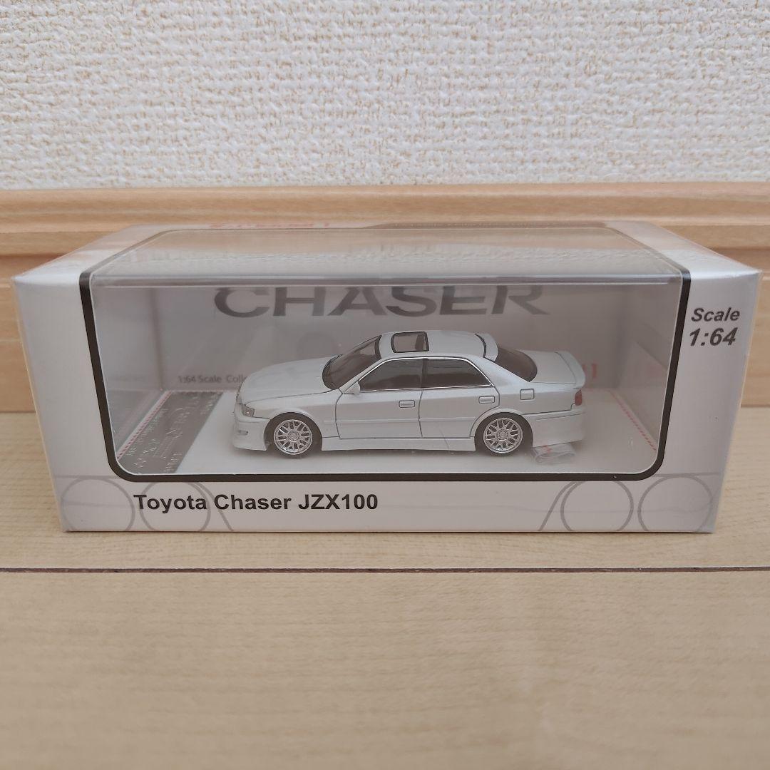 トヨタ チェイサー JZX100 ミニカー ホワイト＆ガンメタ 2台セット
