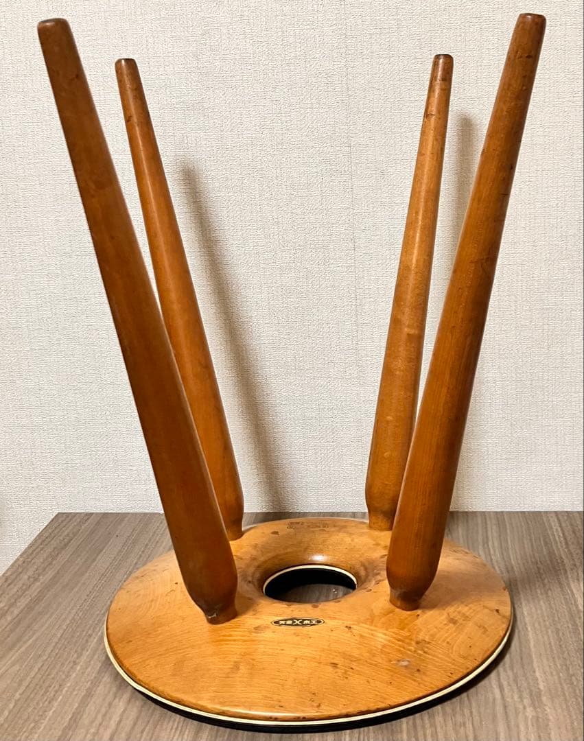 天童木工 オールド リングスツール 黒 希少 ヴィンテージ アンティーク
