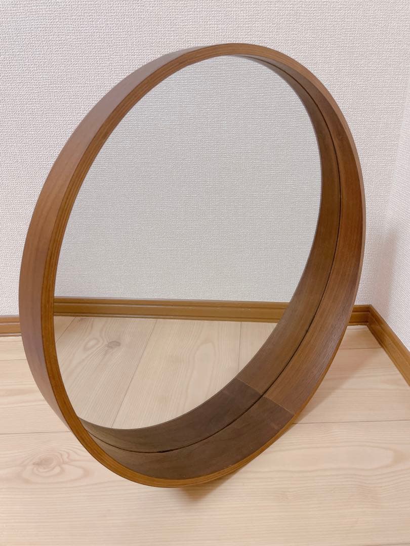 【新品・未使用】ウォール丸型ミラー直径50cm 東谷 ウォールミラー 円型 直径50cm （ 丸 ラウンド 鏡 ミラー 壁掛け