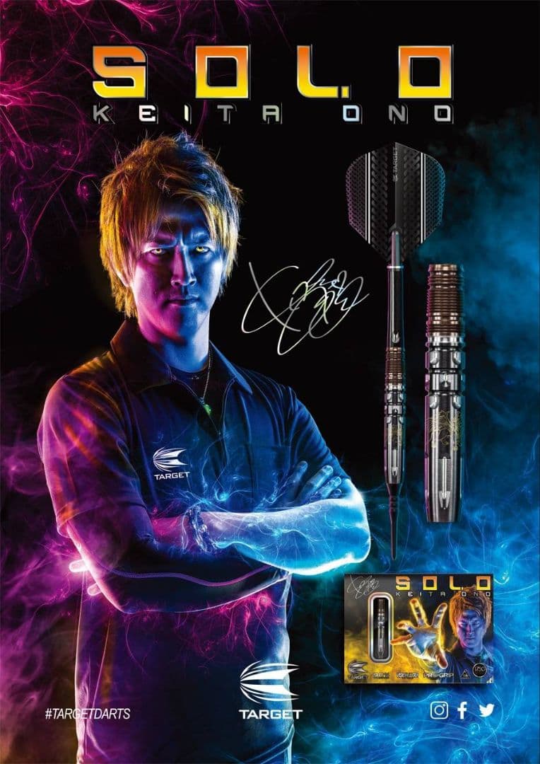 【廃盤】TARGET SOLO 小野恵太モデル ターゲット ソロ 6 ダーツ 小野恵太 TARGET SOLO GEN-6 KEITA ONO