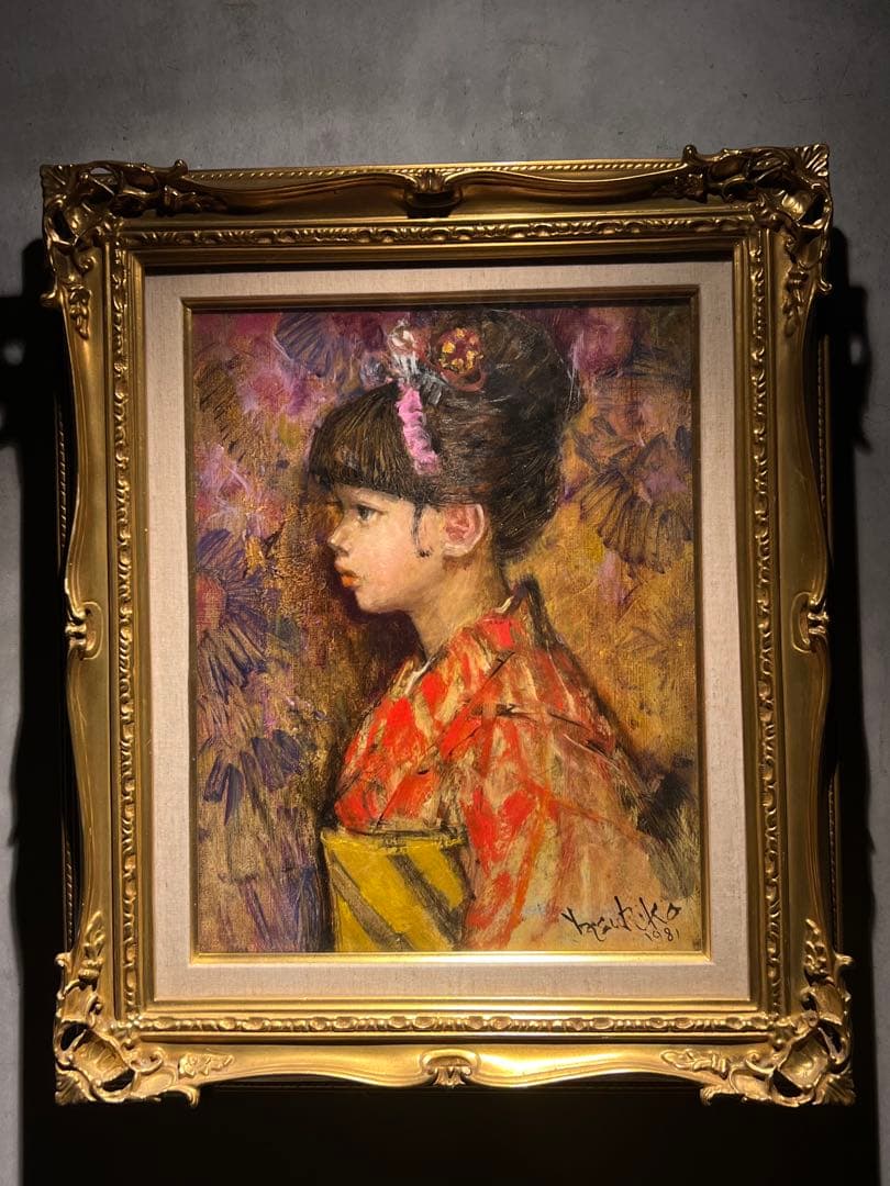 他の人発送×肉筆画　【少女】　直筆サインあり　写実画 他の人発送×肉筆画 【少女】 直筆サインあり 写実画 - メルカリ
