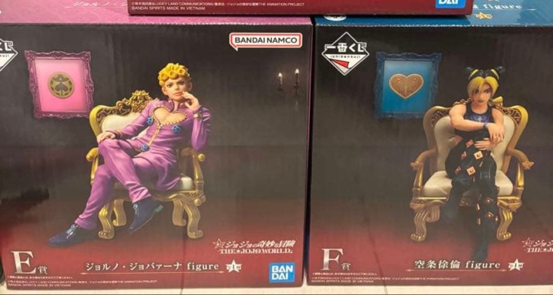 ジョジョワールド 一番くじ E賞ジョルノ F賞徐倫 - メルカリ