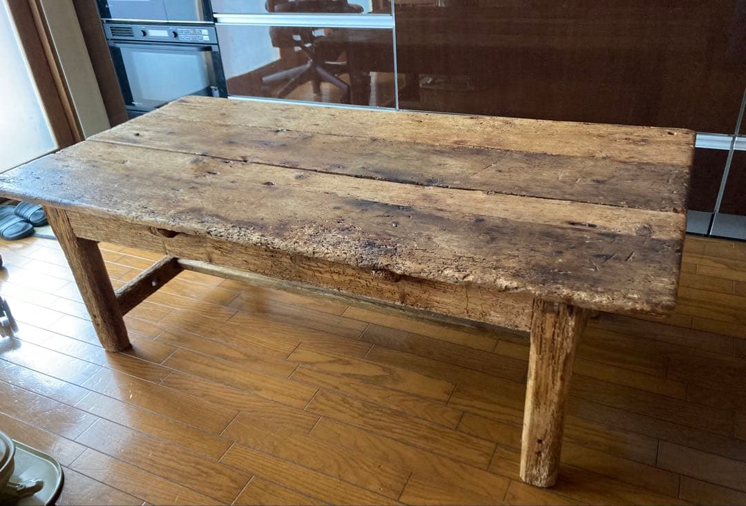 1800年代 英国 アンティーク パイン センターテーブル ローテーブル 大型 英国 アンティーク オールドパイン無垢材 ローテーブル リビング