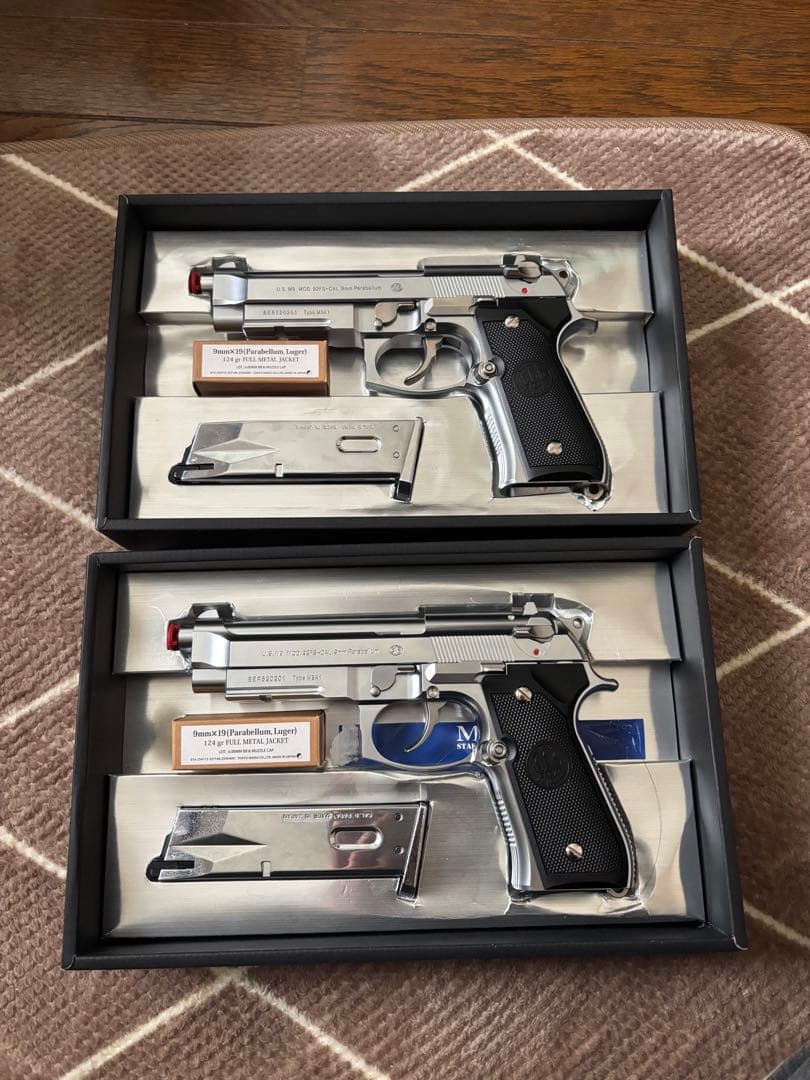 希少！絶版品 東京マルイ M9A1ステンレスモデル二丁セット 木目調
