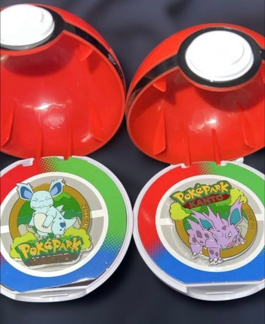 ポケパークカントー ピンズ ピンバッジ ニドリーノとニドリーナ - メルカリ