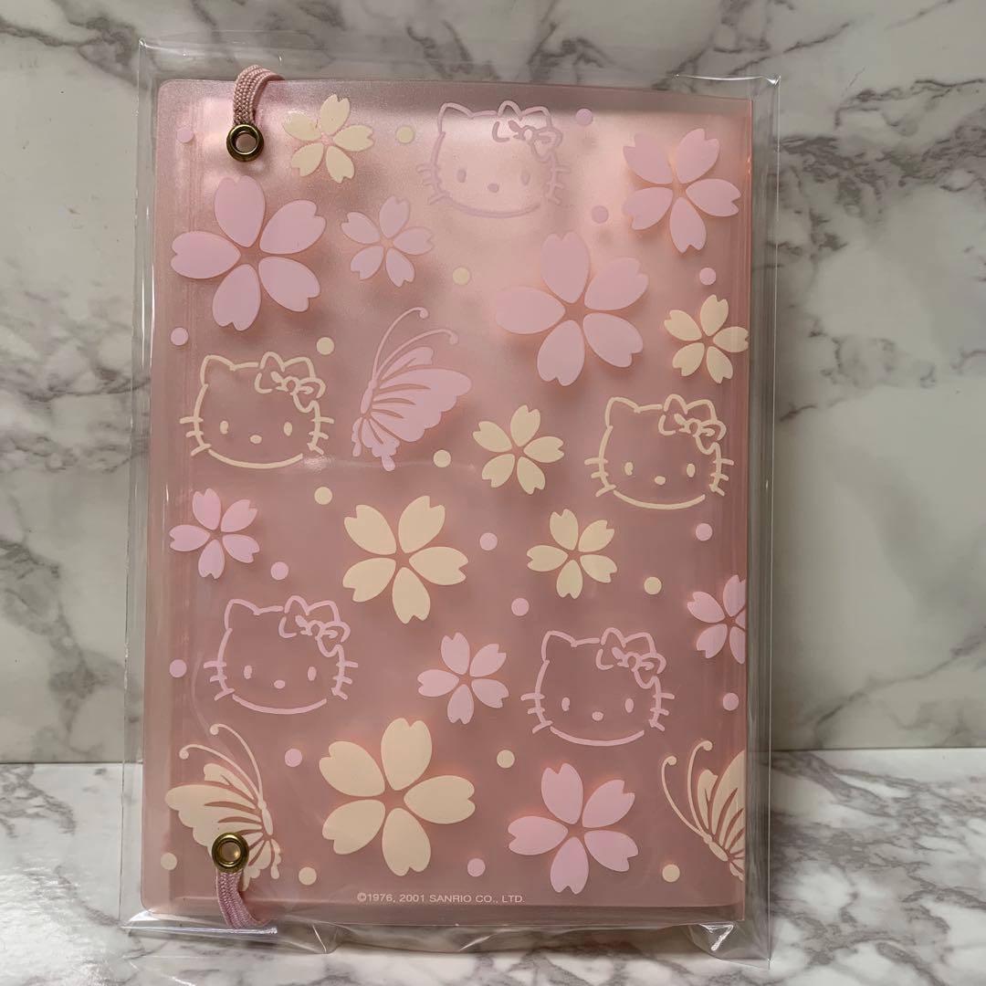 vivitix Hello kitty ポストカード ファイルケース 桜蝶キティ
