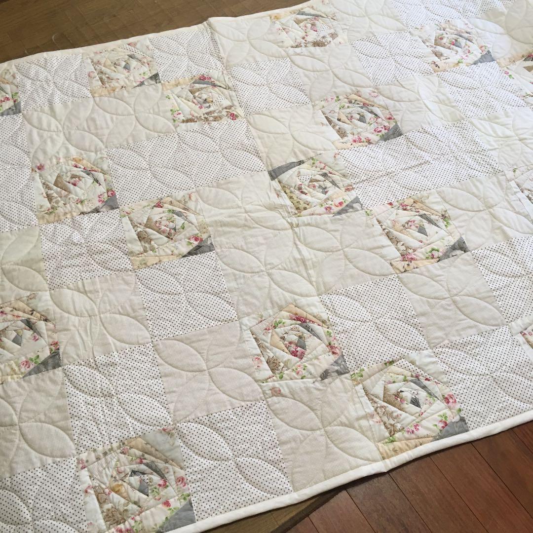 ハンドメイド パッチワーク ブランケット パッチワーク ハンドメイド マルチカバー 100cm×100cm
