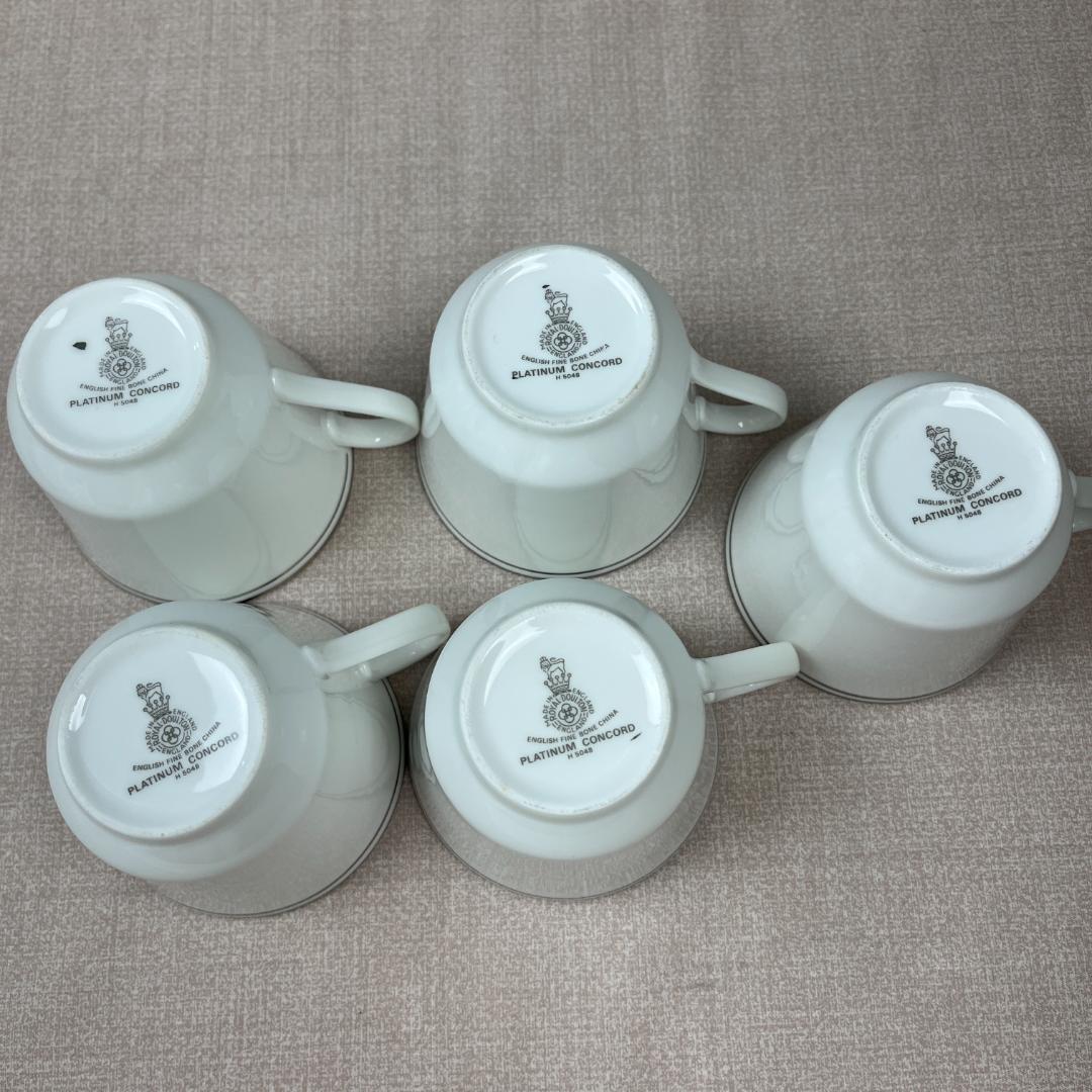 43ロイヤルドルトン Royal Dolton プラチナコンコード ティーセット