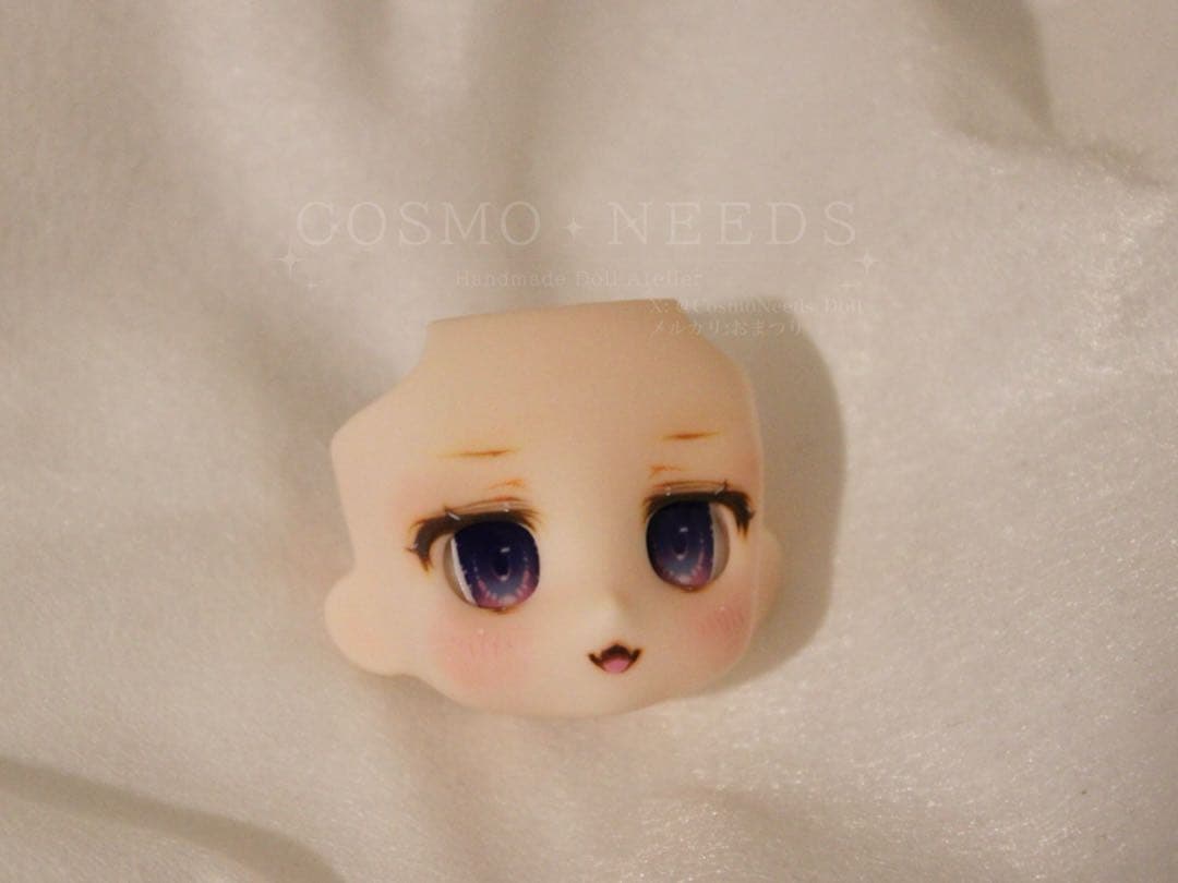 ねんどろいどどーる かすたむフェイスcream肌 手描きカスタム - メルカリ