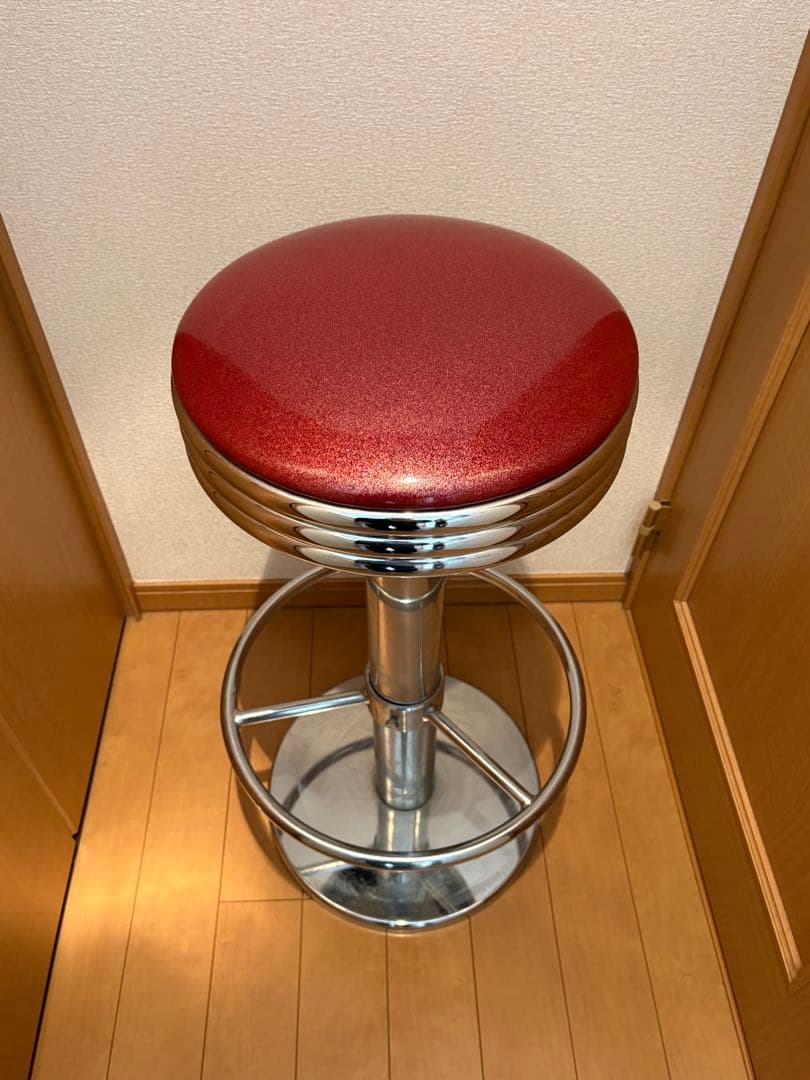 バーガーキング、赤いバーチェア、回転式、2000年代初頭 11.6kg - メルカリ