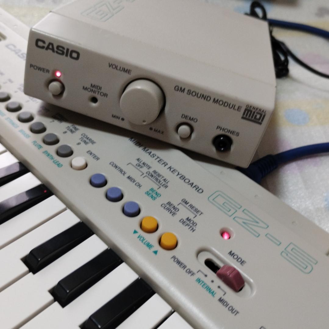 CASIO「GZ-50M」MIDI SOUND MODULE・純正アダプター付き - メルカリ