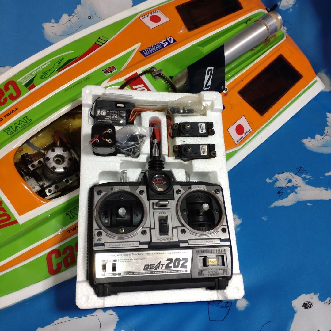 ♥ 30年以前ABCホビーレーシングRCボート ドルフィン46 V型艇