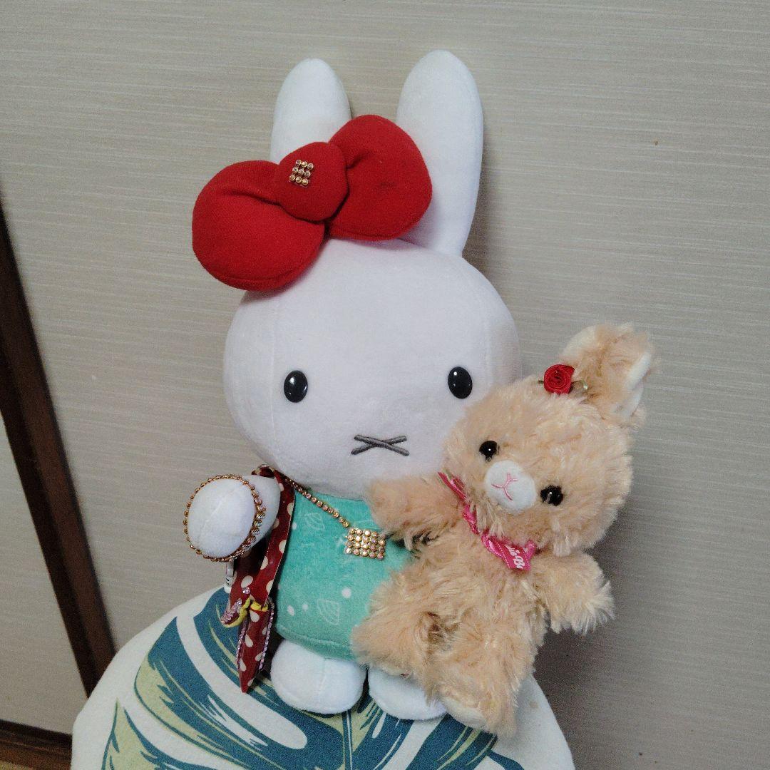ミッフィー ぬいぐるみ 和服風 セット 約 30cm vintage ミッフィー ぬいぐるみ 和服風 セット 約 30cm vintage ミッフィー