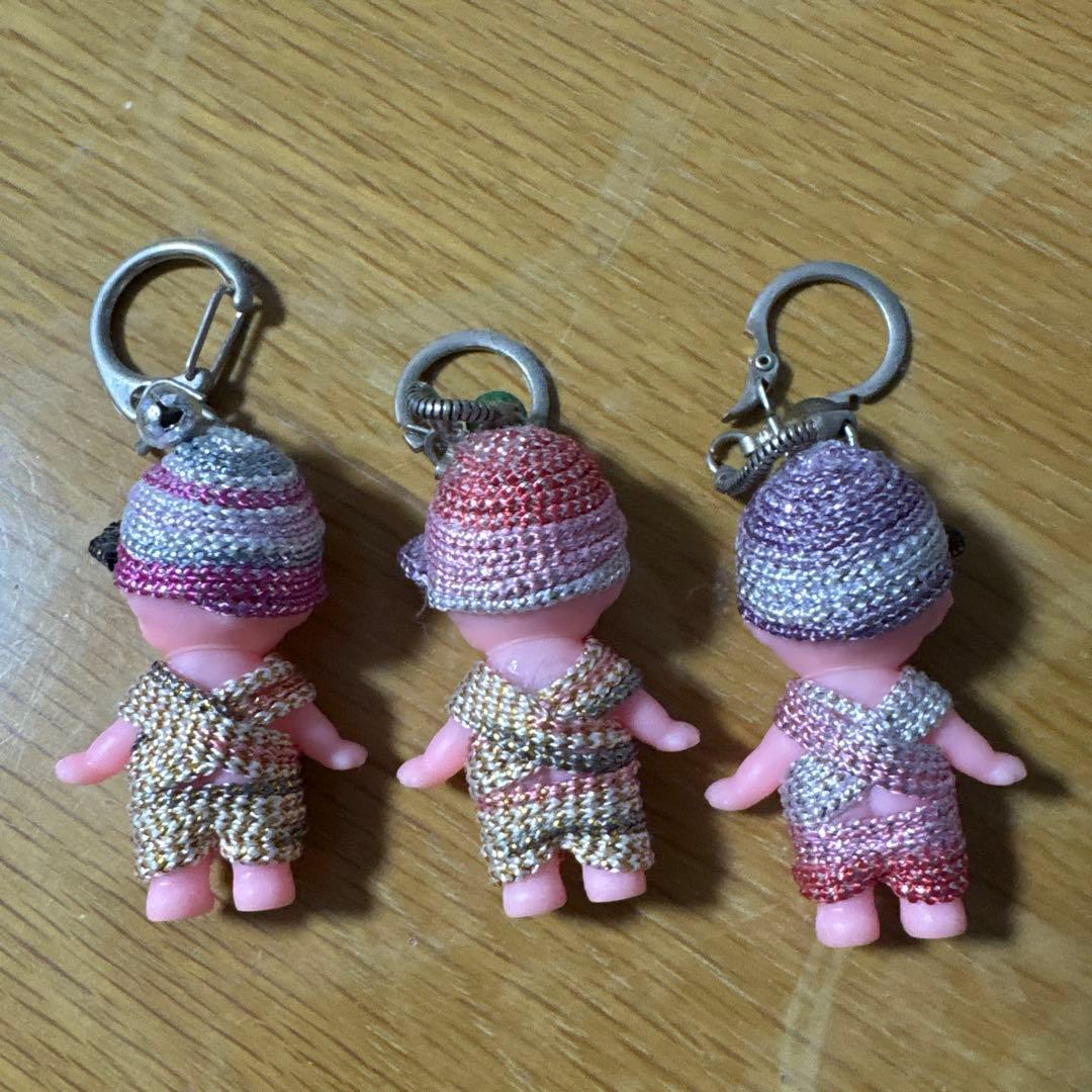❤️大特価中❤️昭和レトロ❤️キューピー キーホルダー 3体セット