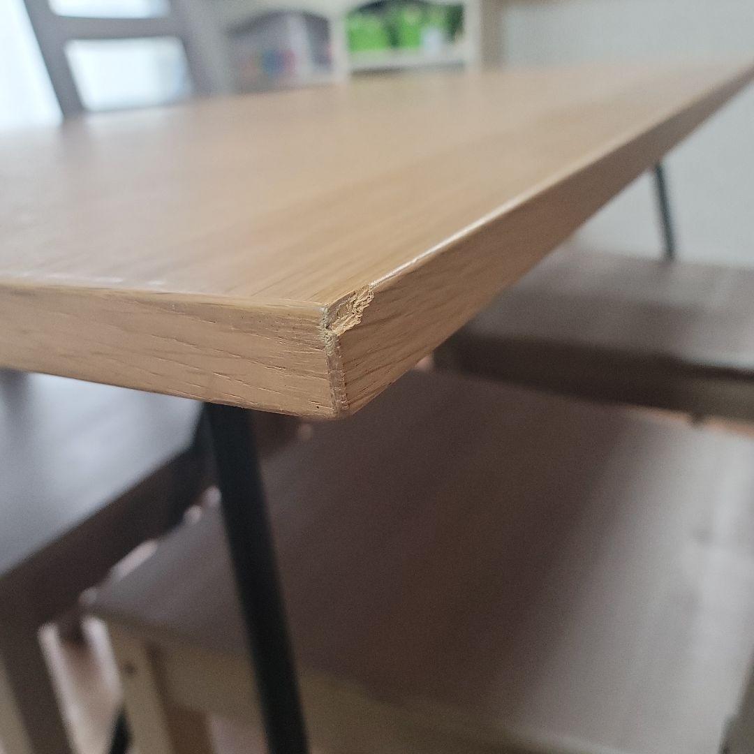 無印良品 木製折りたたみテーブルのみ 120cm ダイニング 作業テーブル