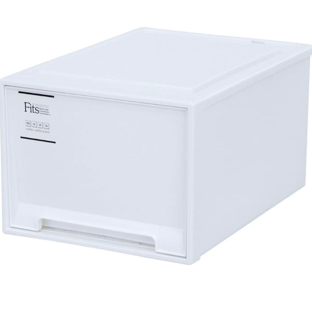Fits フィッツ 衣装ケース モノMONO ホワイト L-53 ×3個セット - メルカリ