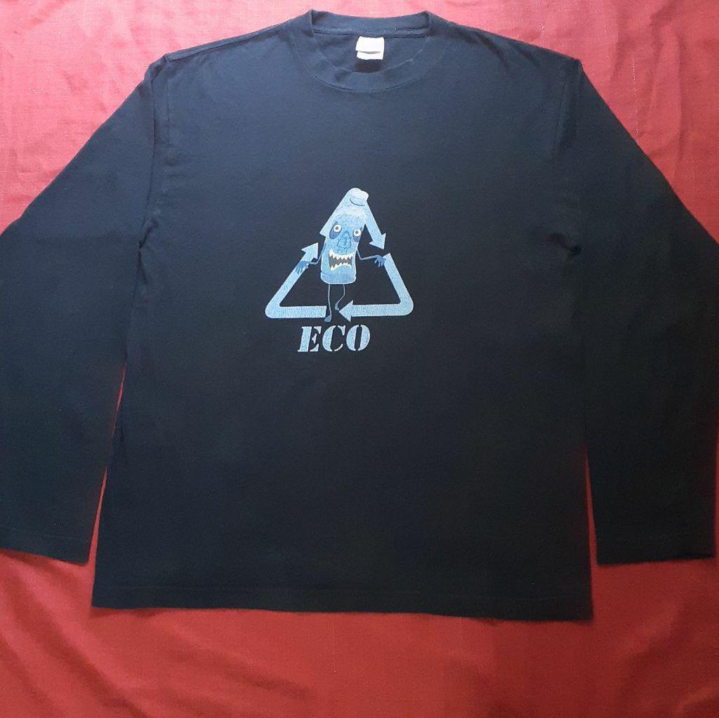 428～封鎖された渋谷で～」エコ吉ロングTシャツ - メルカリ