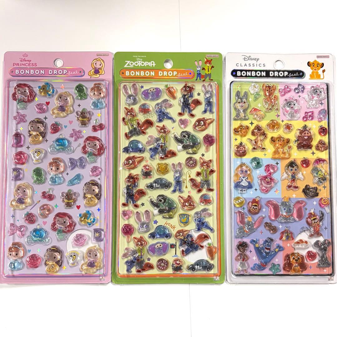正規品 ボンボンドロップシール ディズニー プリンセス ズートピア