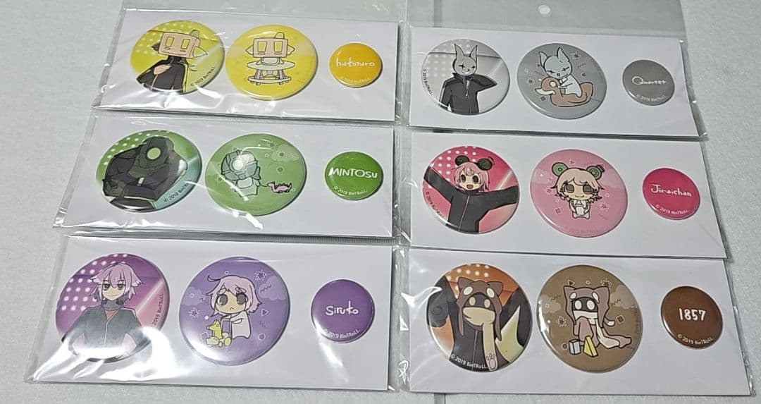 BinTRoLL びんとろまぁけっと 缶バッジセット 6種 - メルカリ