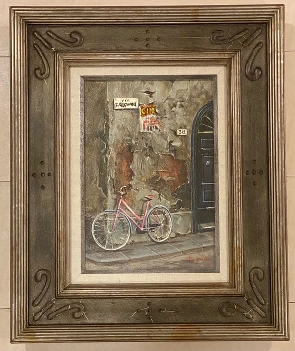 ⚠️激クリアランス⚠️ 石井研一 街角 絵画 元あの値段は2万7000円
