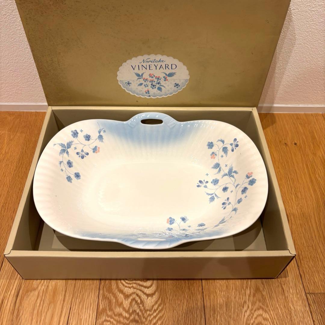 新品・未使用】ノリタケ VINEYARD オーバルプレート 29cm 大皿 箱