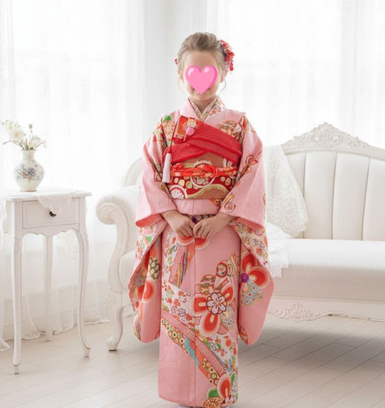 アンティークピンクの着物に作り帯セット 楽天市場】七五三 作り帯 帯 7歳 七歳 女の子 ピンク 波 花わらべ